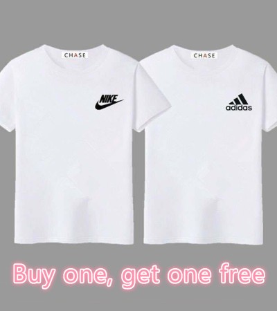 （两件）流行标志加大码男式服装，搭配短袖t恤和上衣